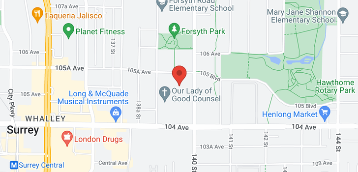 map of 510 13963 105A AVENUE